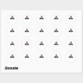 Donald Trump - misdadiger Ronde Sticker (Vel)