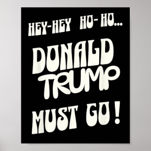 Donald Trump Moet Weg Geen Koning Geen Autocratisc Poster