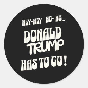Donald Trump Moet Weg Geen Koning Geen Autoritair Ronde Sticker