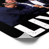 Donald Trump Mok neergeschoten - Nooit overgeven Poster (Hoek)