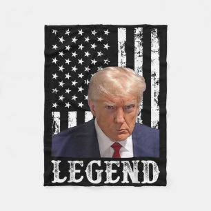 Donald Trump-Mok schoot President Legend American Fleece Deken