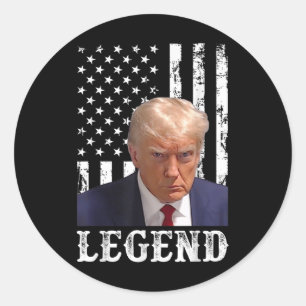 Donald Trump-Mok schoot President Legend American Ronde Sticker