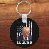 Donald Trump-Mok schoot President Legend American Sleutelhanger (Voorkant)