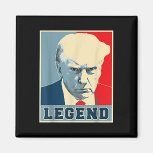 Donald Trump Mok Shot 2024 President Legend Never Magneet