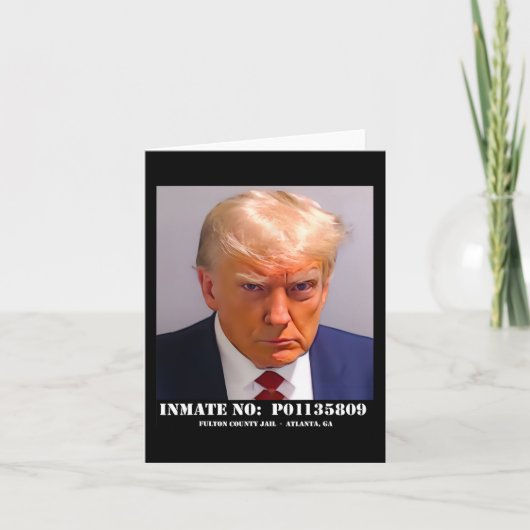 Donald Trump Mok Shot Kaart (Voorkant)