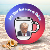 Donald Trump Mok Shot Meme Toevoegen Jouw tekst Ro Ronde Sticker