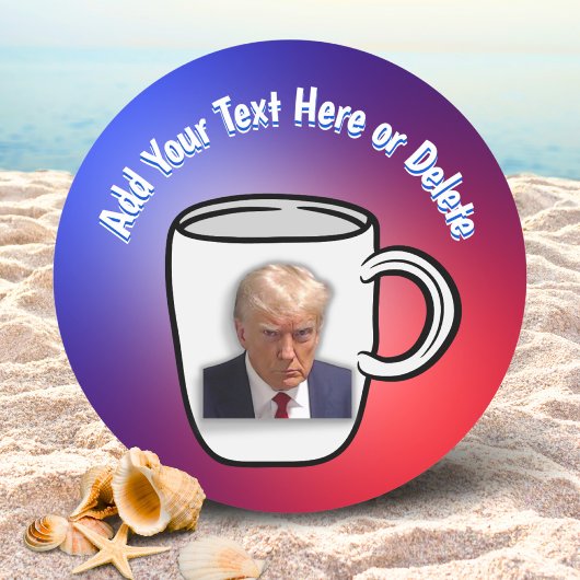 Donald Trump Mok Shot Meme Toevoegen Jouw tekst Ro Ronde Sticker