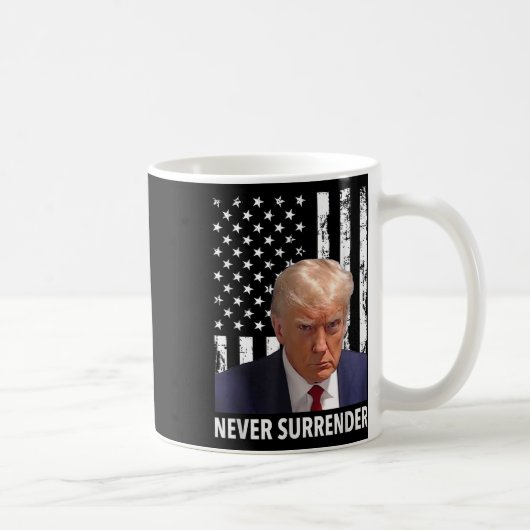 Donald Trump Mok Shot - Never Surrender American F (Rechts)