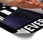 Donald Trump Mok Shot - Never Surrender American F Poster (Hoek)