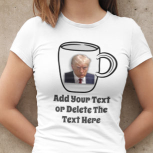 Donald Trump Mok Shot Toevoegen Jouw tekst Grappig T-shirt