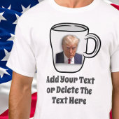 Donald Trump Mok Shot Toevoegen Jouw tekst USA Pol T-shirt