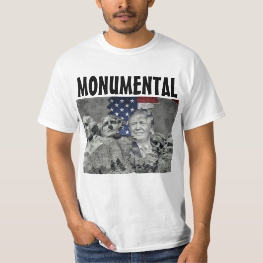DONALD TRUMP MOUNT RUSHMORE 2024 T-SHIRT (Voorkant)