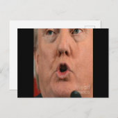 Donald Trump Mouth Briefkaart (Voorkant / Achterkant)