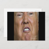 Donald Trump Mouth Teeth Biting Briefkaart (Voorkant / Achterkant)