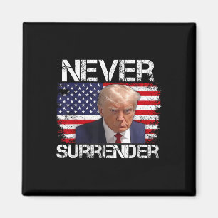 Donald Trump Mug Shot Nooit Opgeven 2024 Magneet
