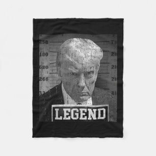 Donald Trump Mugshot 2024 niet schuldig supporter Fleece Deken