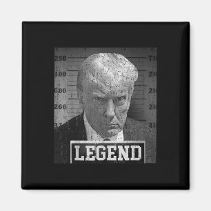 Donald Trump Mugshot 2024 niet schuldig supporter Magneet