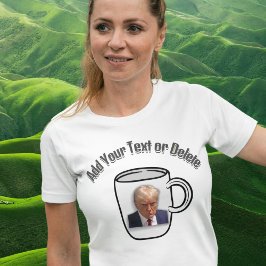 Donald Trump Mugshot Custom Tekst Grappig Politiek T-shirt