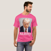 Donald Trump Mugshot Jailbird T-shirt (Voorkant volledig)