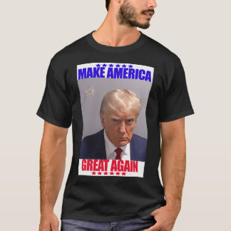 Donald Trump Mugshot maakt Amerika weer groot T-shirt