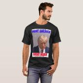Donald Trump Mugshot maakt Amerika weer groot T-shirt (Voorkant volledig)