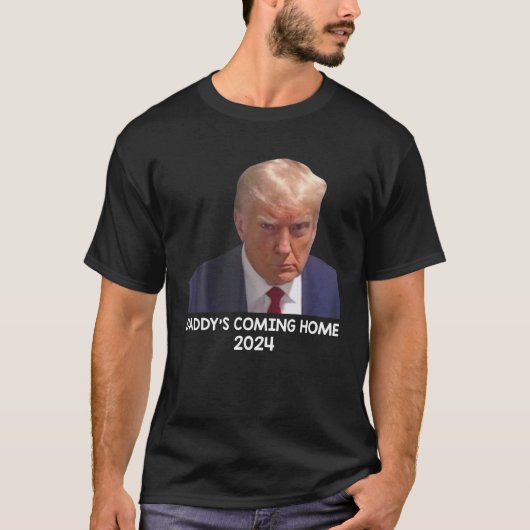 Donald Trump Mugshot Papa komt thuis 2024 T Sh T-shirt (Voorkant)