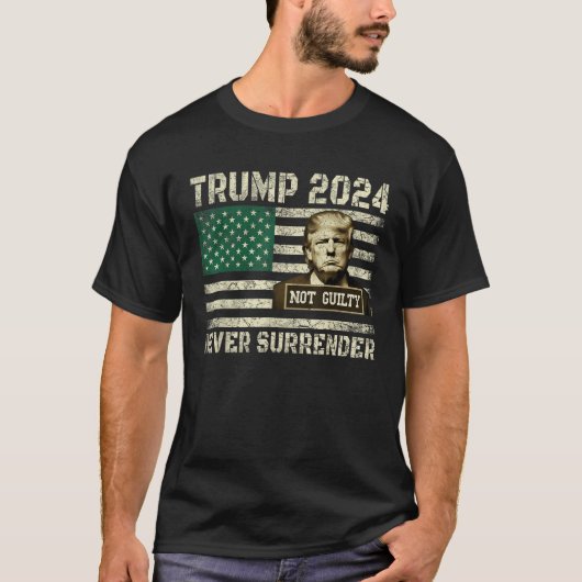 Donald Trump Mugshot President Trump heeft zich no T-shirt (Voorkant)