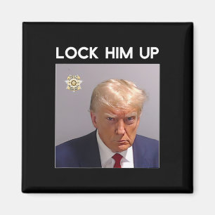 Donald Trump Mugshot Sluit hem op Trump Mok Shot Magneet