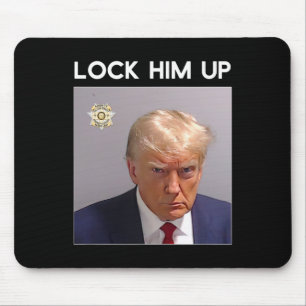 Donald Trump Mugshot Sluit hem op Trump Mok Shot Muismat