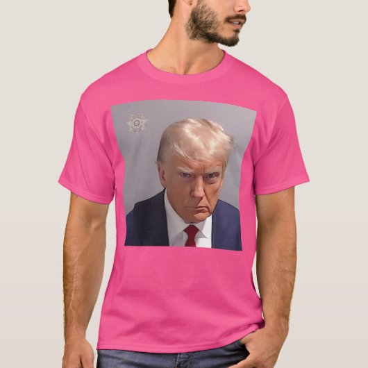 Donald Trump Mugshot T-shirt (Voorkant)