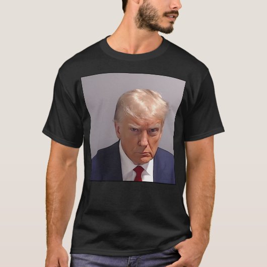 Donald Trump Mugshot T-shirt (Voorkant)