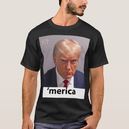 Donald Trump Mugshot T-shirt (Voorkant)