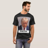 Donald Trump Mugshot T-shirt (Voorkant volledig)