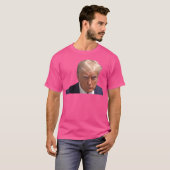 Donald Trump Mugshot T-shirt (Voorkant volledig)