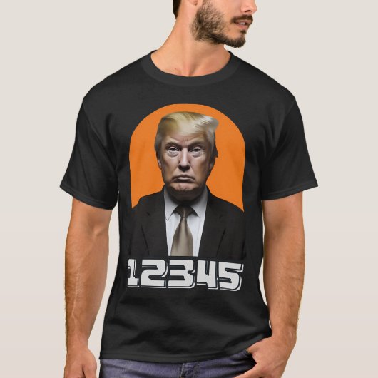 Donald Trump Mugshot T-shirt (Voorkant)