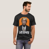 Donald Trump Mugshot T-shirt (Voorkant volledig)