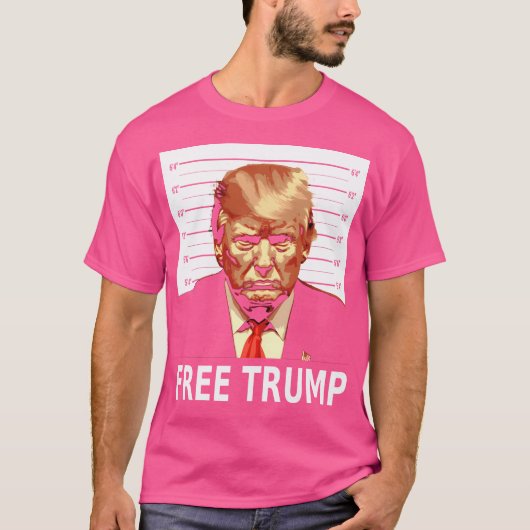 Donald Trump Mugshot T-shirt (Voorkant)