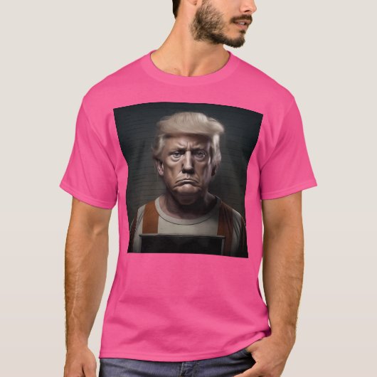 Donald Trump Mugshot T-shirt (Voorkant)