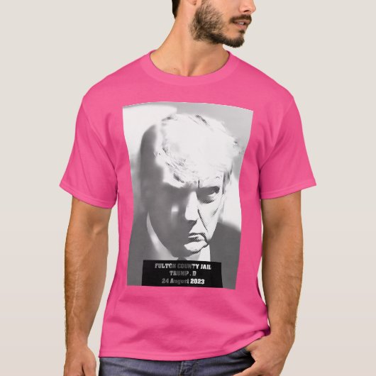 Donald Trump Mugshot T-shirt (Voorkant)