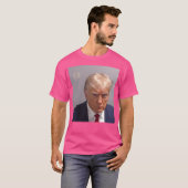Donald Trump Mugshot T-shirt (Voorkant volledig)