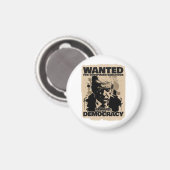 Donald Trump Mugshot wilde Poster - Georgia Count Magneet (Voorkant / Achterkant)