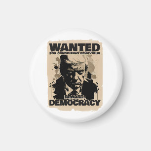 Donald Trump Mugshot wilde Poster - Georgia Count Magneet