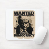 Donald Trump Mugshot wilde Poster - Georgia Count Muismat (Met muis)