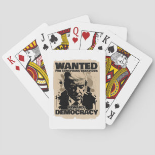 Donald Trump Mugshot wilde Poster - Georgia Count Pokerkaarten