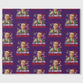 Donald Trump naar huis met kerst Cadeaupapier (Vlak)