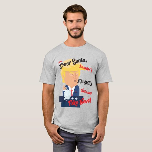 Donald Trump Naught-kerstcadeaus T-shirt (Voorkant volledig)