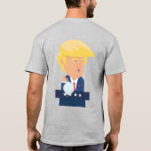Donald Trump Naught-kerstcadeaus T-shirt (Achterkant)