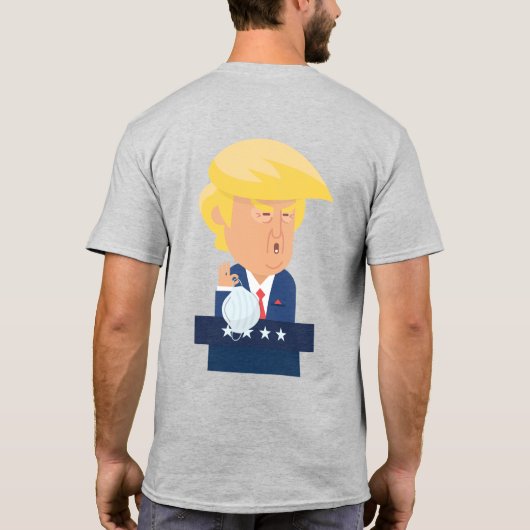 Donald Trump Naught-kerstcadeaus T-shirt (Achterkant)