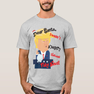 Donald Trump Naught-kerstcadeaus T-shirt