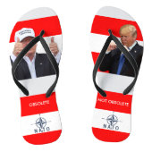 DONALD TRUMP:  NAVO IS OPLOSSING/NIET OPLOSSEN TEENSLIPPERS (Voetbed)